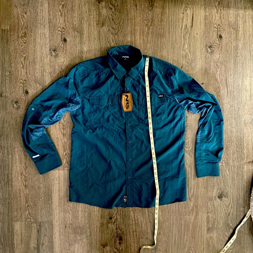 NRS Guide Shirt. New w/ tags. Atlantic color. Size Large.